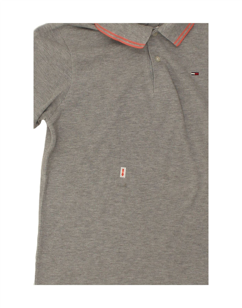 TOMMY HILFIGER Mens Polo Shirt Large Grey Cotton Vintage Tommy Hilfiger and Second-Hand Tommy Hilfiger from Messina Hembry 