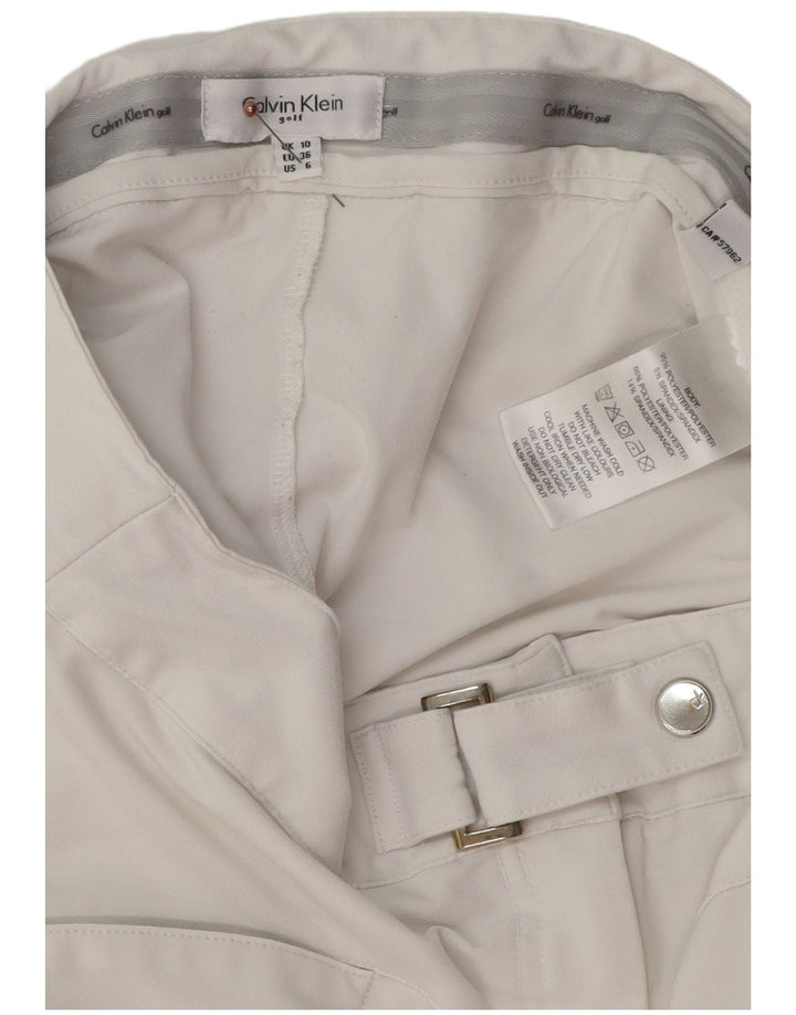 Calvin Klein Womens Mini Skirt UK 10 Small W28  White Polyester