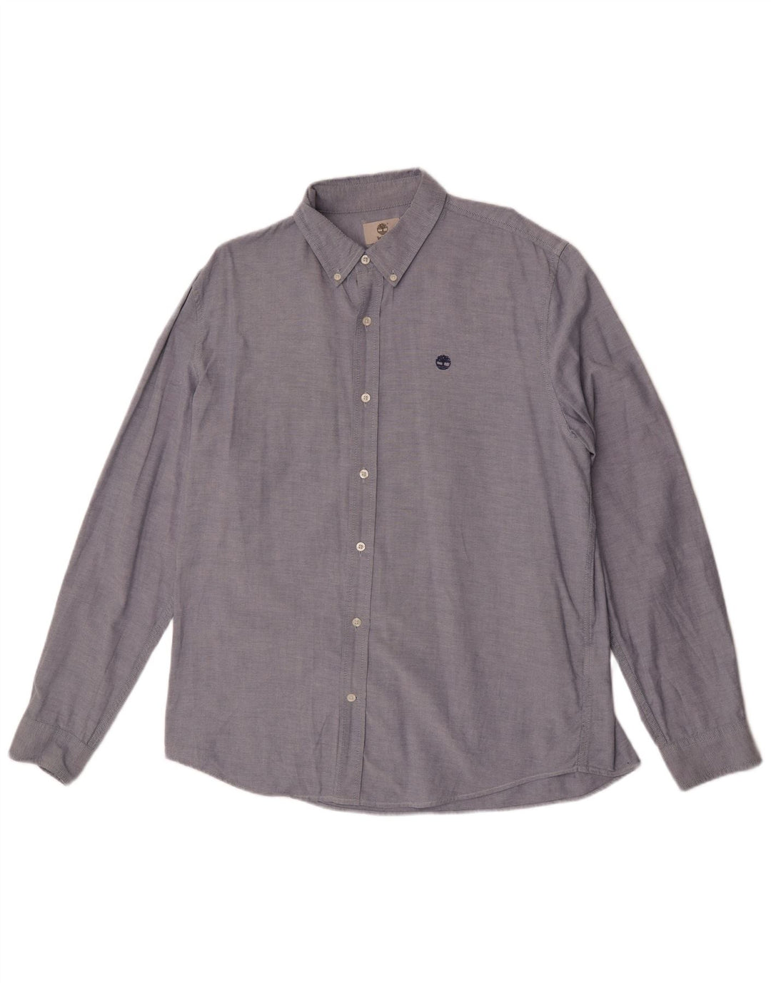 Timberland Mens Slim Fit Shirt XL Blue Cotton