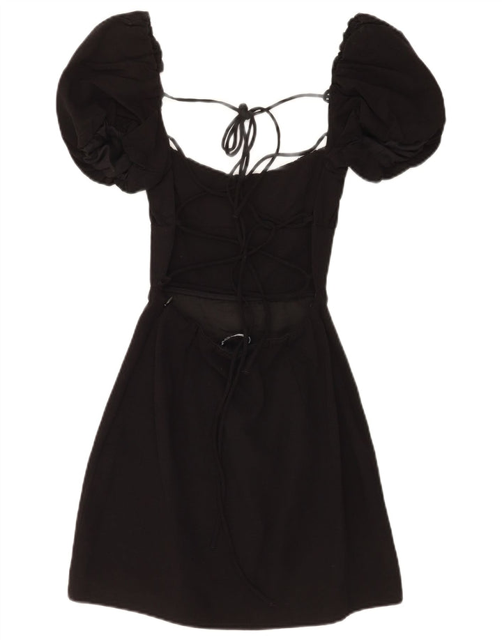 Zara Womens A-Line Dress UK 4 XS Black