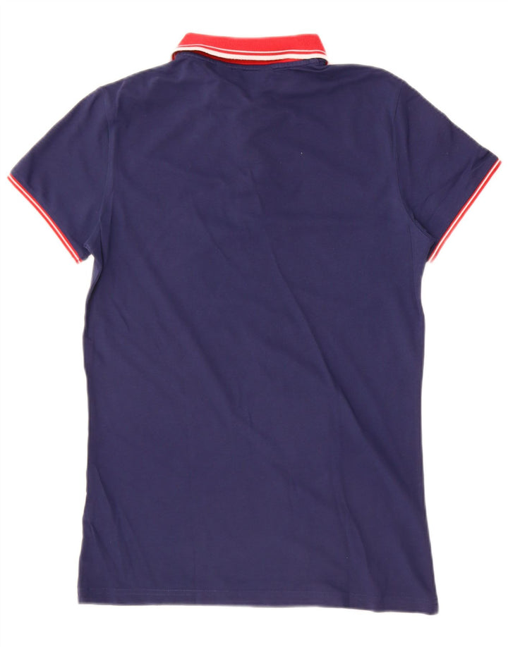 Kappa Mens Polo Shirt Large Navy Blue Cotton