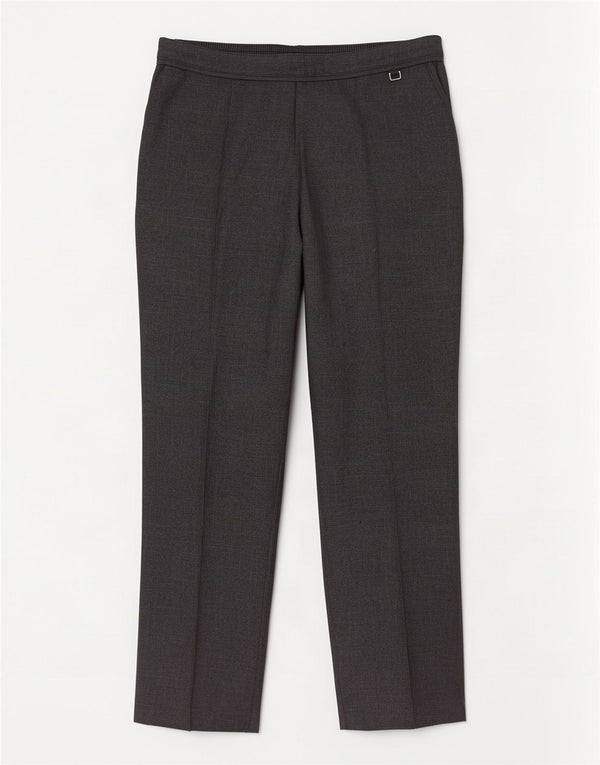 Marks & Spencer Womens Straight Casual Trousers UK 14 Large W32 L28 Grey