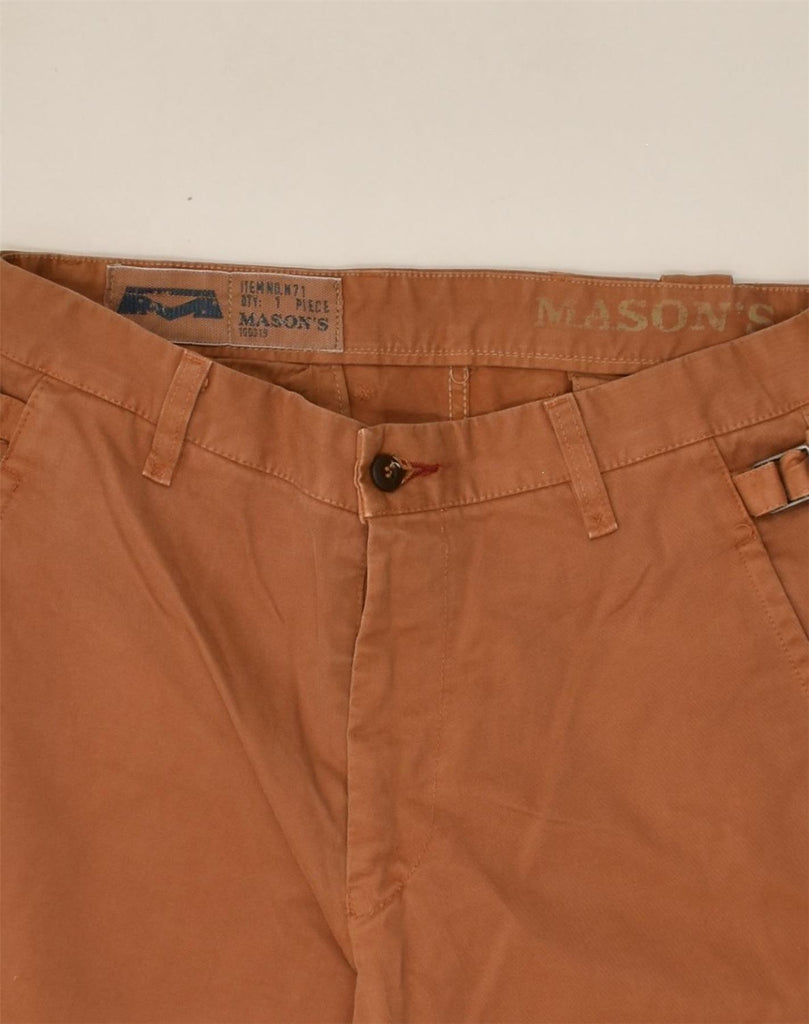 MASON'S Mens Straight Cargo Trousers IT 46 Small W30 L32 Brown | Vintage Mason's | Thrift | Second-Hand Mason's | Used Clothing | Messina Hembry 