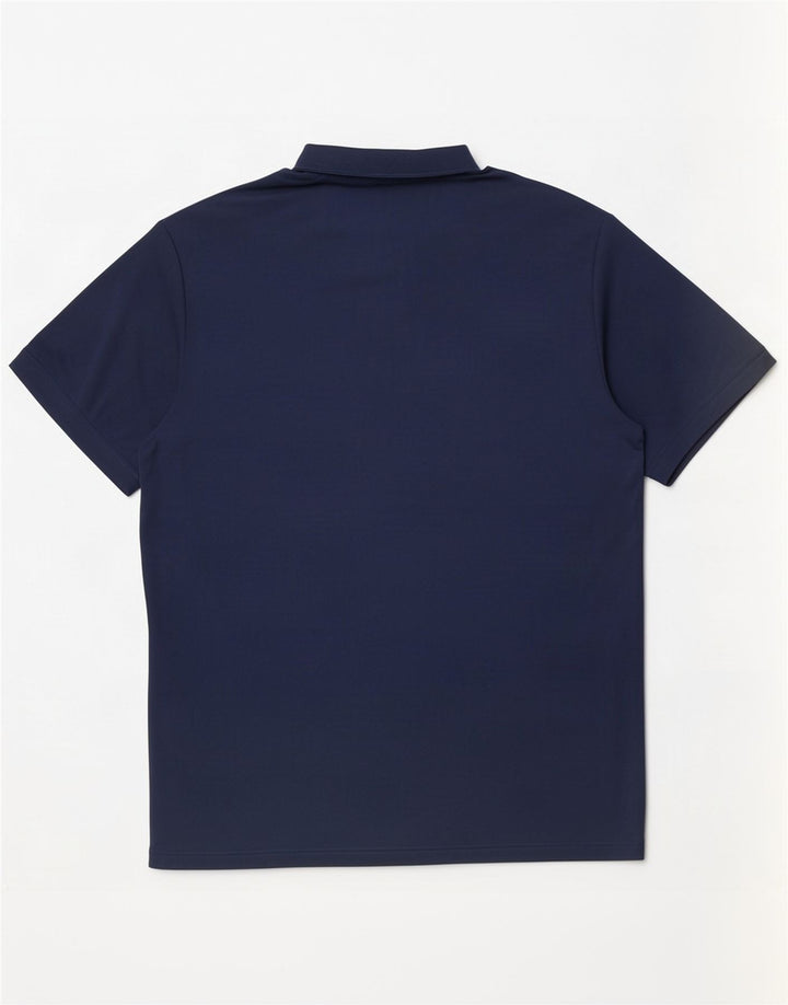 Adidas Mens Polo Shirt XL Navy Blue Polyester