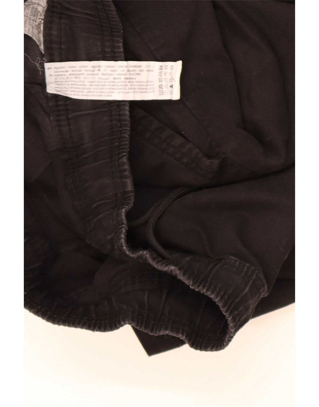 Zara Mens Chino Shorts XL W34 Black Cotton