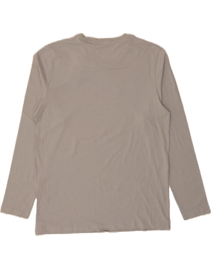 JACK & JONES Mens Graphic Top Long Sleeve XL Grey Cotton Vintage Jack & Jones and Second-Hand Jack & Jones from Messina Hembry 