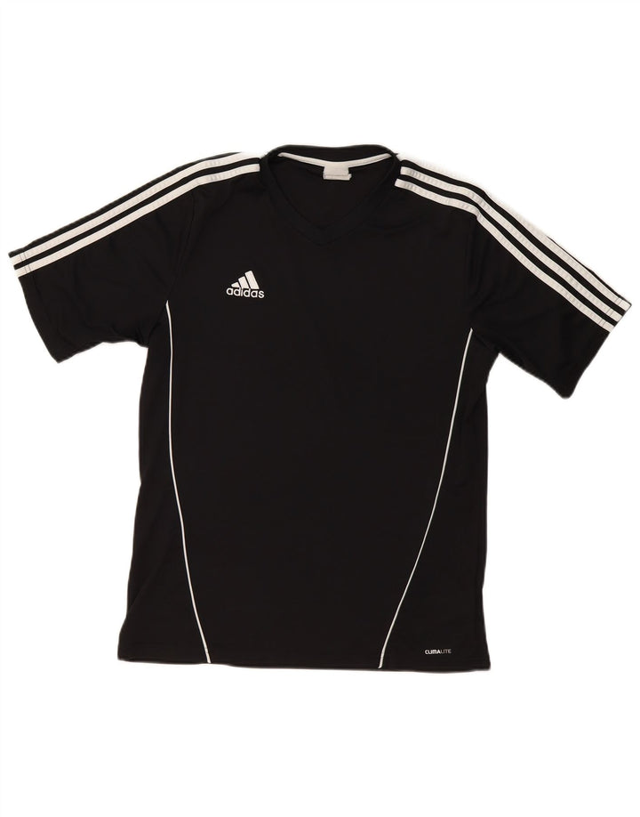 ADIDAS Mens Climalite T-Shirt Top Medium Black Polyester