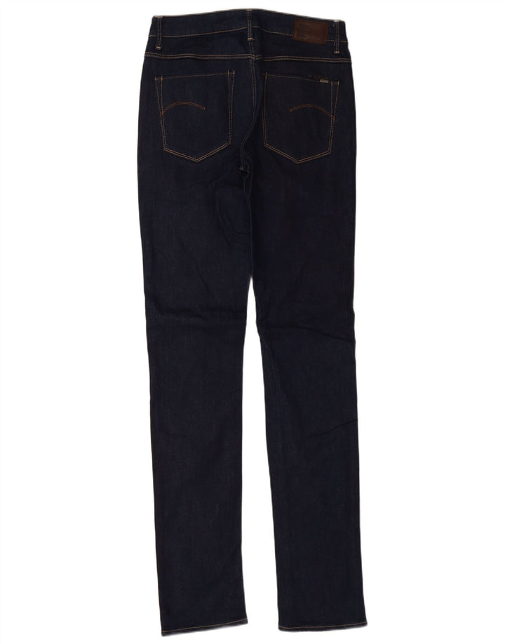 G-Star Womens Straight Jeans W28 L34 Navy Blue Cotton