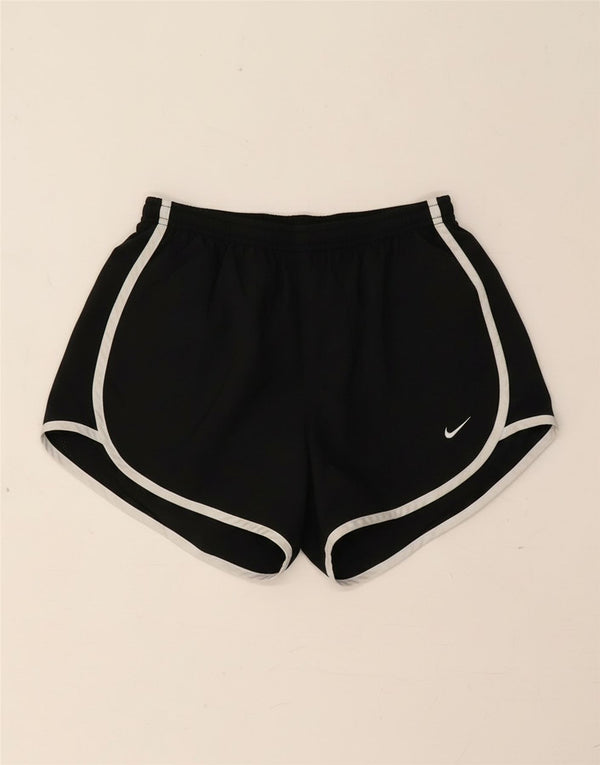 Nike Womens Dri Fit Sport Shorts UK 8 Small  Black Polyester