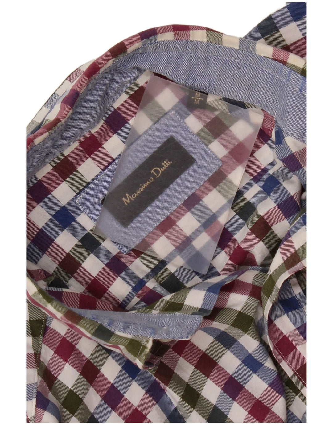 Massimo Dutti Mens Shirt Medium Multicoloured Gingham