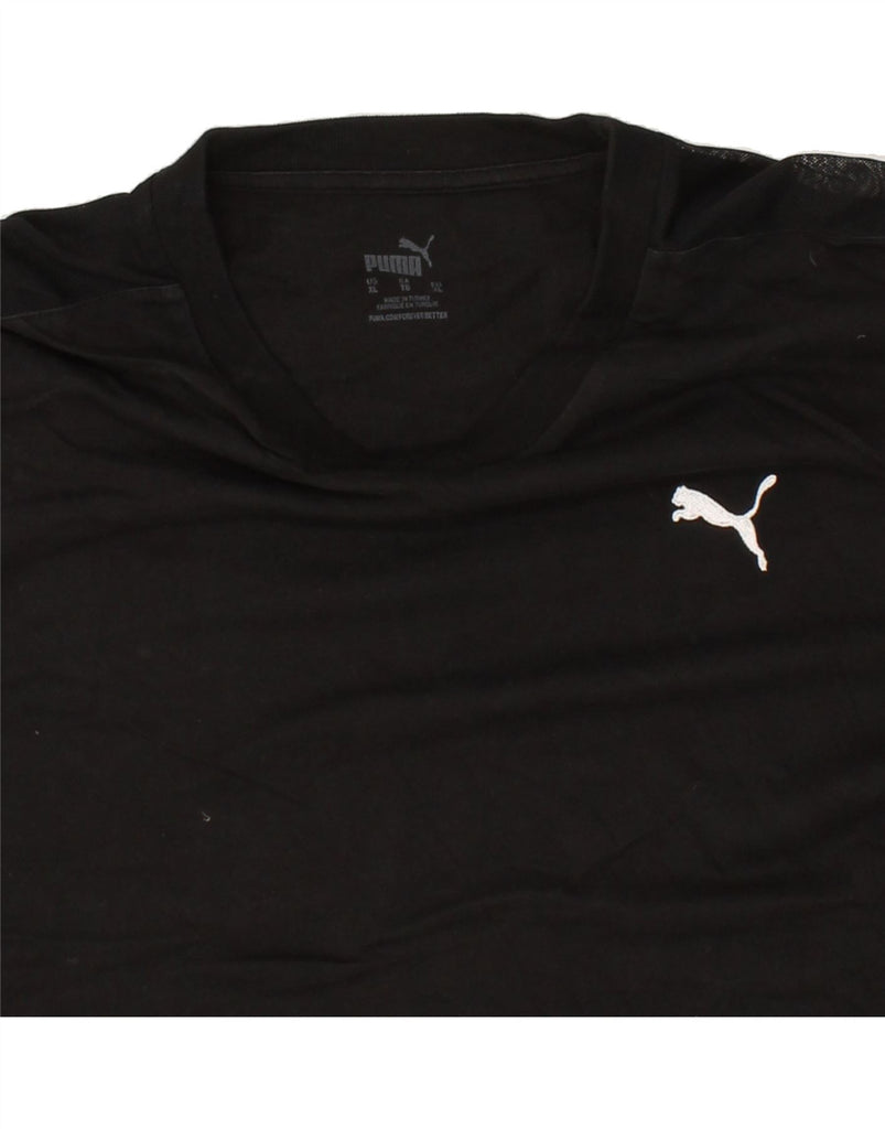 PUMA Mens T-Shirt Top XL Black Cotton Vintage Puma and Second-Hand Puma from Messina Hembry 