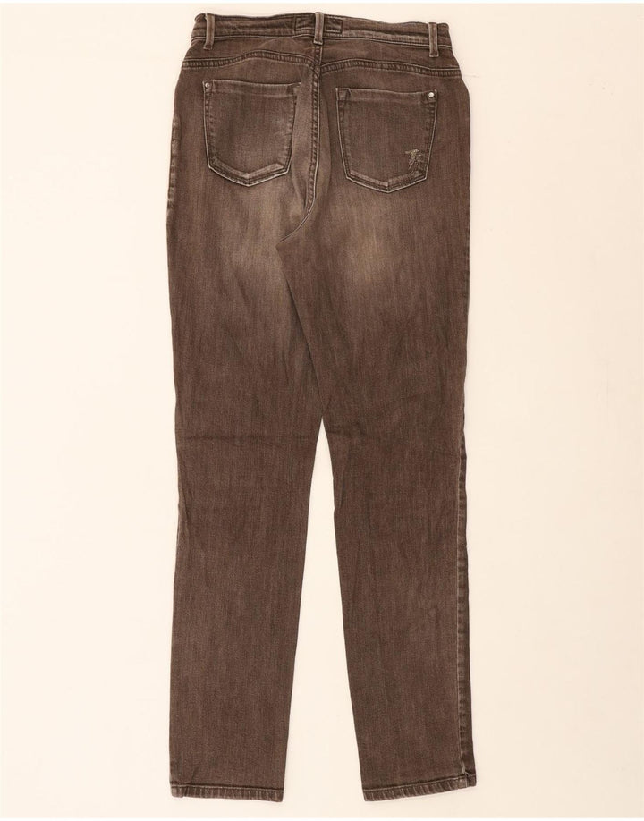 TRUSSARDI Womens Slim Jeans W28 L31 Brown Vintage Trussardi and Second-Hand Trussardi from Messina Hembry 