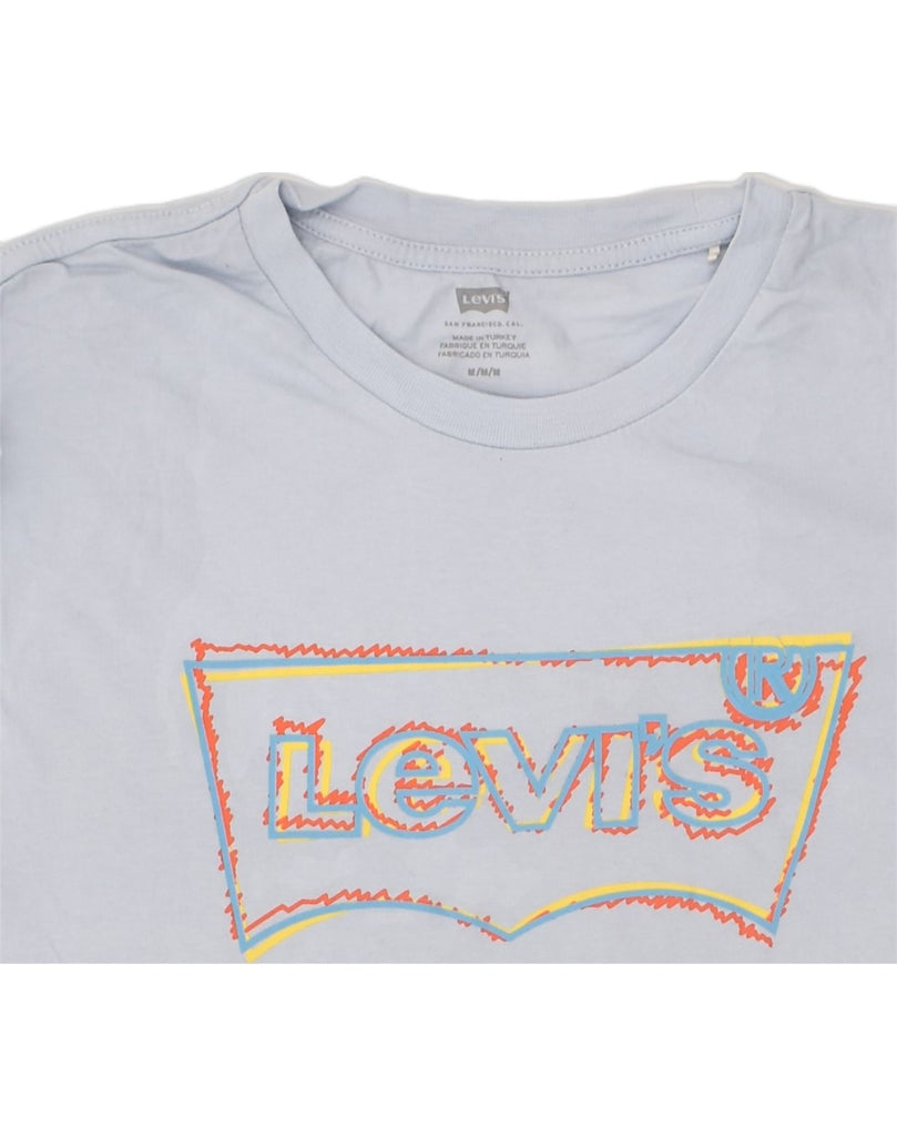 LEVI'S Mens Graphic T-Shirt Top Medium Grey Cotton | Vintage Levi's | Thrift | Second-Hand Levi's | Used Clothing | Messina Hembry 