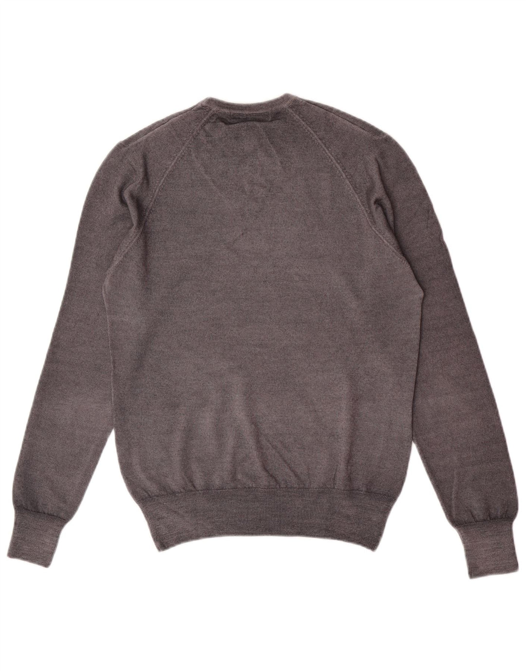 Ungaro Mens Crew Neck Jumper Sweater IT 48 Small Grey Wool