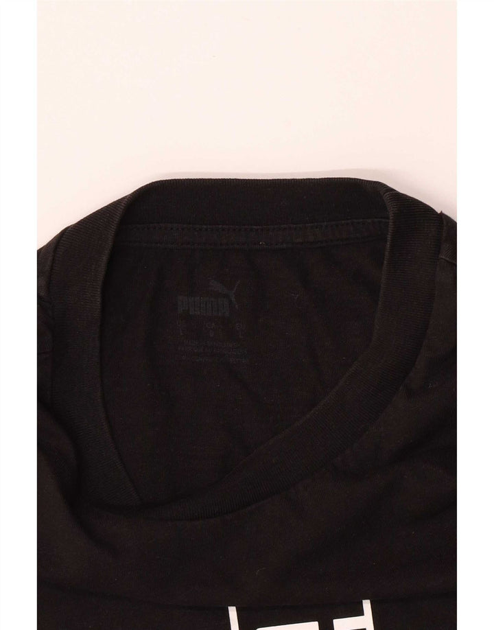 Puma Mens Graphic T-Shirt Top Large Black