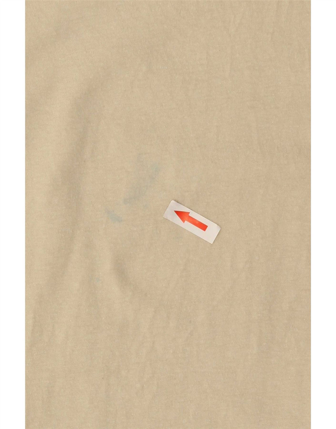 Reebok Mens Graphic T-Shirt Top Medium Beige Cotton