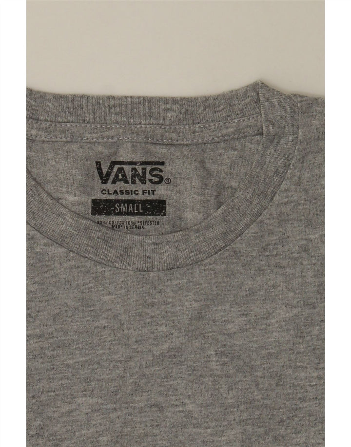 VANS Mens Classic Fit T-Shirt Top Small Grey Colourblock Cotton Vintage Vans and Second-Hand Vans from Messina Hembry 