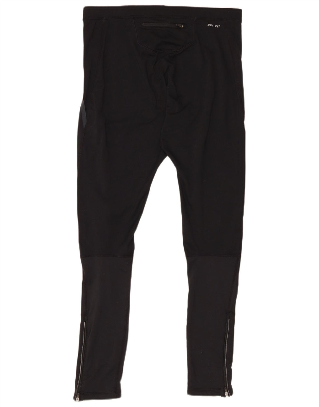 Nike Womens Dri Fit Leggings UK 16 Large Black Polyester
