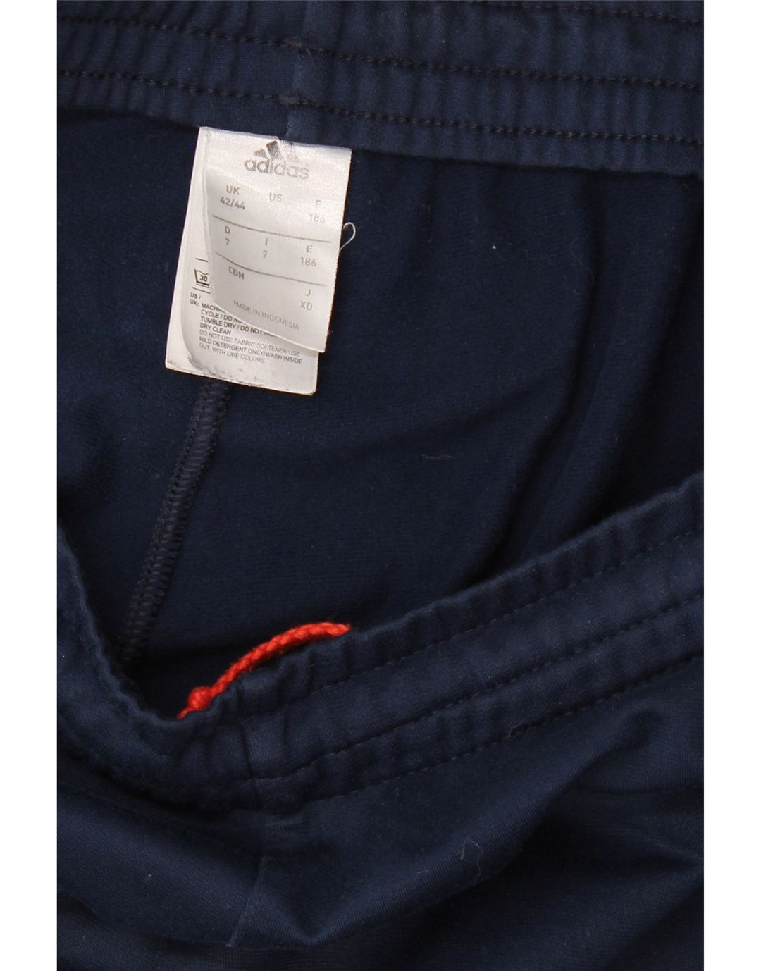 ADIDAS Mens Tracksuit Trousers UK 42/44 Large  Navy Blue Polyester