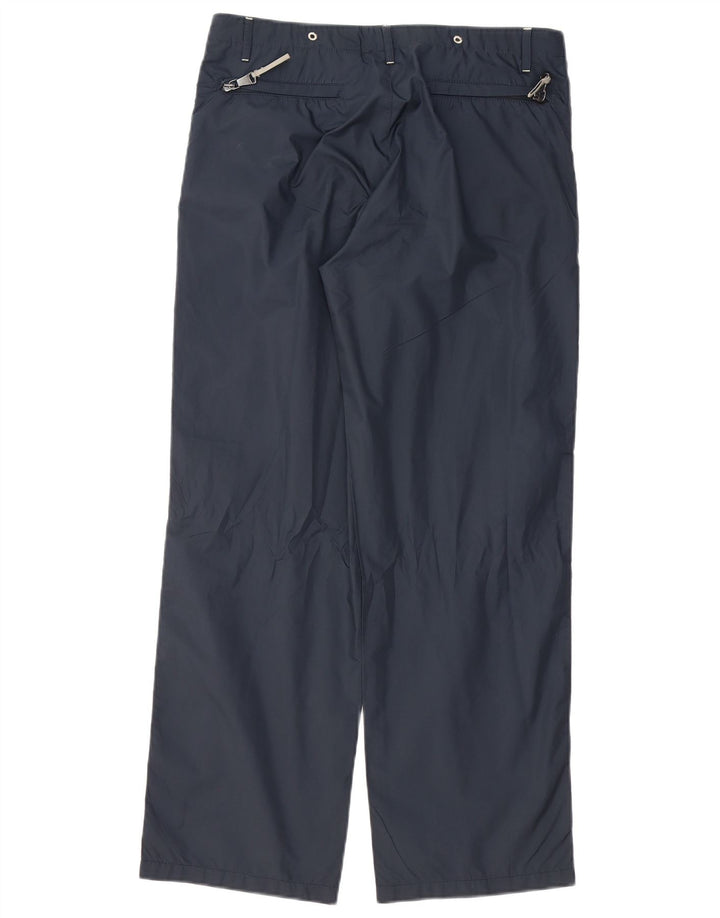 FERRE Womens Ittierre Waterproof Trousers IT 46 Large W32 L28 Navy Blue