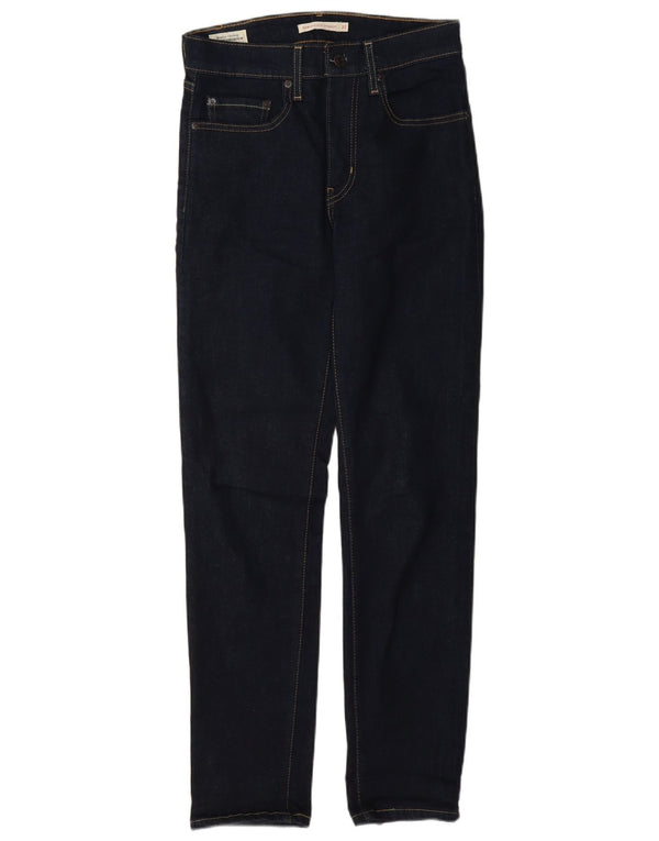 Levi's Womens 724 High Rise Straight Jeans W27 L30 Navy Blue Cotton