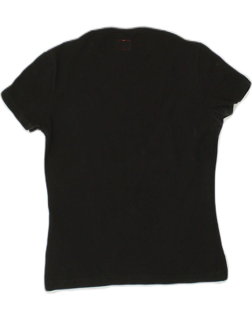 CALVIN KLEIN Womens T-Shirt Top UK 8 Small Black Cotton | Vintage Calvin Klein | Thrift | Second-Hand Calvin Klein | Used Clothing | Messina Hembry 