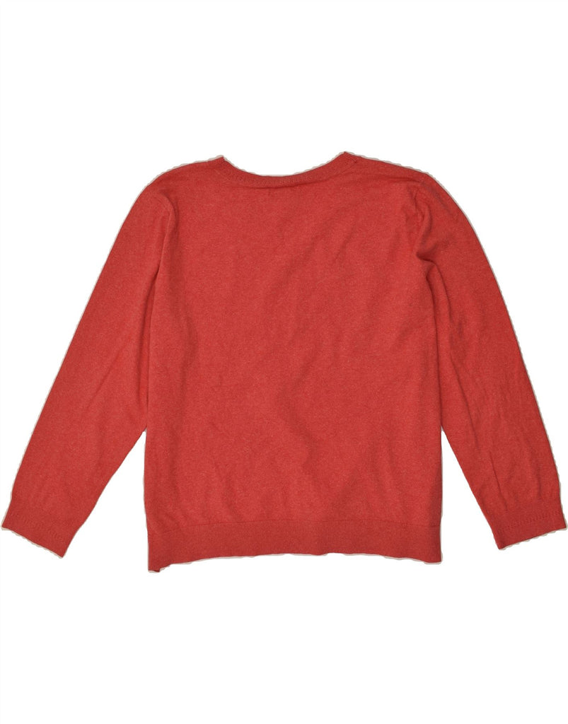 TOMMY HILFIGER Womens Tall Crew Neck Jumper Sweater UK 20 2XL Red Cotton | Vintage Tommy Hilfiger | Thrift | Second-Hand Tommy Hilfiger | Used Clothing | Messina Hembry 