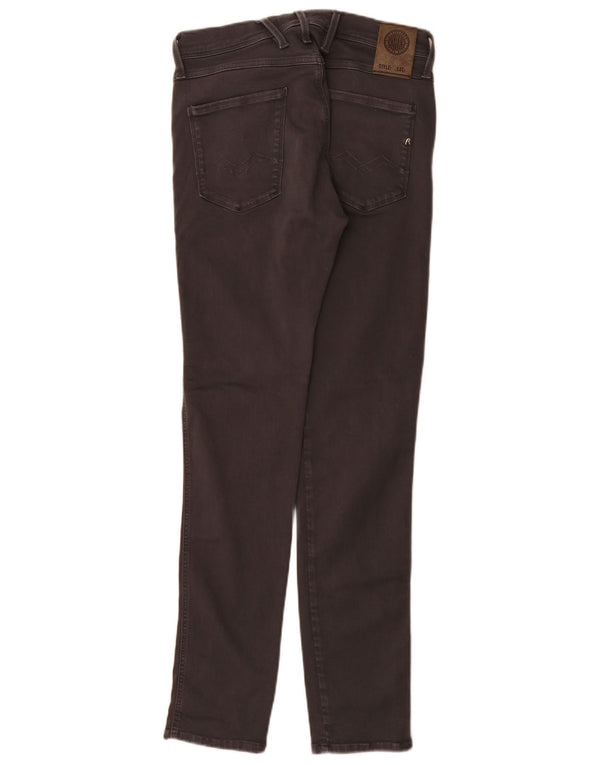 Replay Womens Anbass Slim Jeans W30 L32 Grey Cotton
