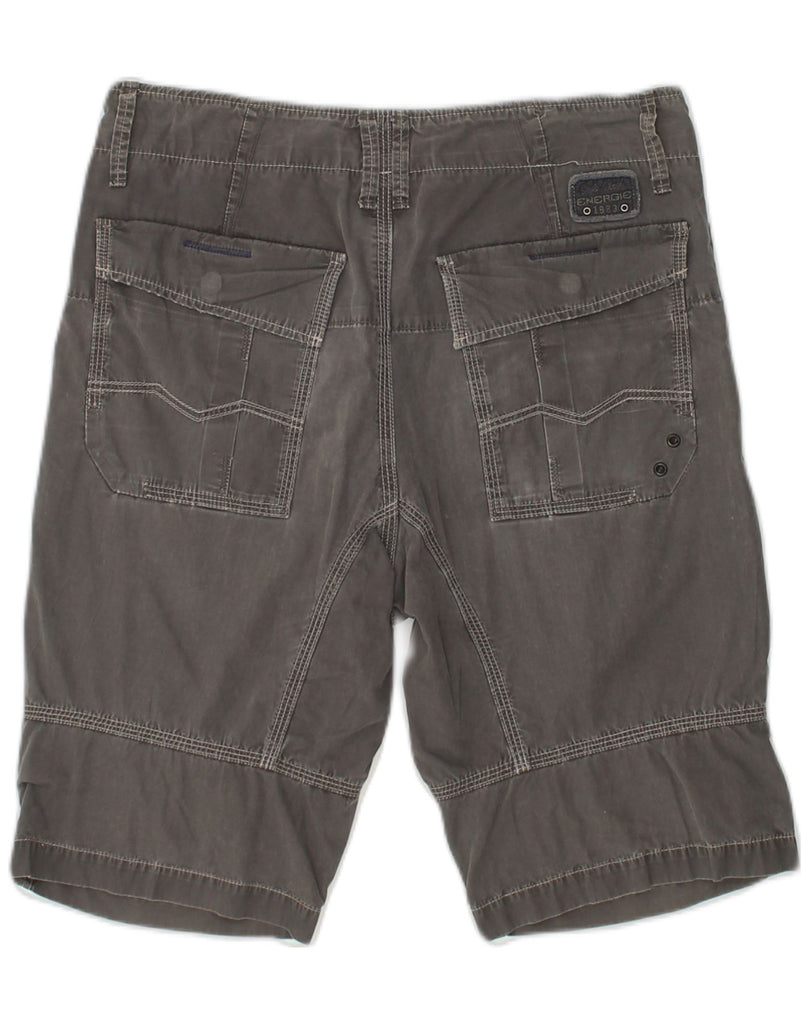 ENERGIE Mens Chino Shorts W29 SMALL Grey Cotton | Vintage Energie | Thrift | Second-Hand Energie | Used Clothing | Messina Hembry 