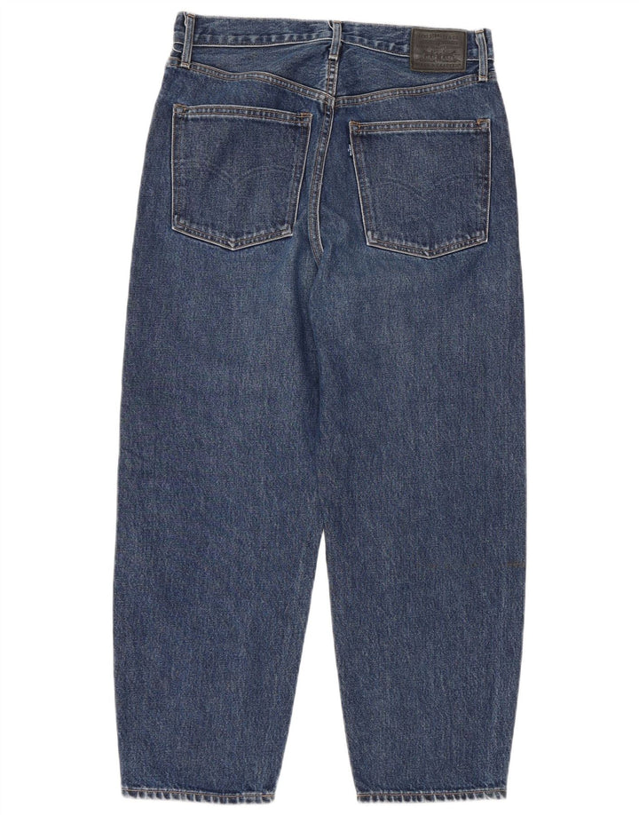 Levi's Womens Barrel High Waist Cropped Jeans W26 L25 Blue Cotton