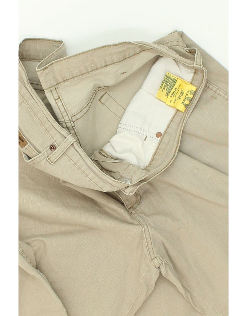 WRANGLER Mens Straight Cropped Trousers W40 L25 Beige Cotton | Vintage Wrangler | Thrift | Second-Hand Wrangler | Used Clothing | Messina Hembry 