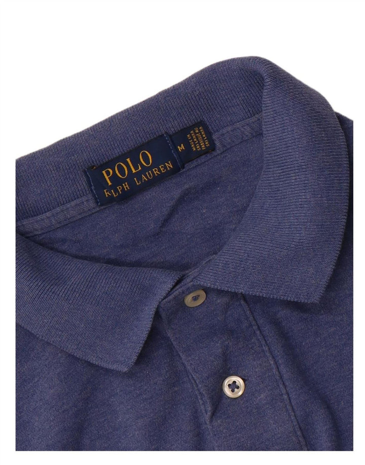 RALPH LAUREN Mens Polo Shirt Medium Blue