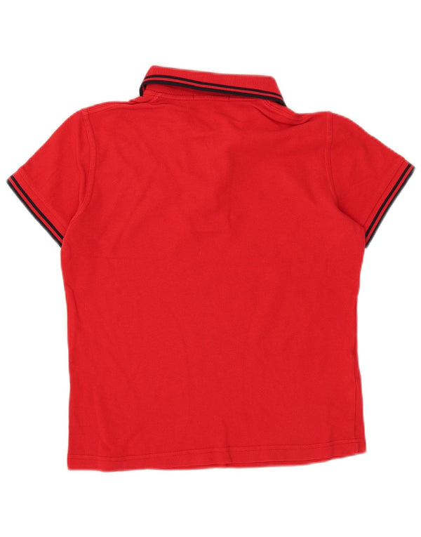 Fred Perry Womens Crop Polo Shirt UK 8 Small Red Cotton