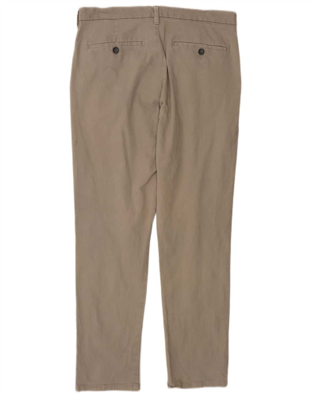 Marks & Spencer Mens Slim Chino Trousers W32 L29 Grey Cotton