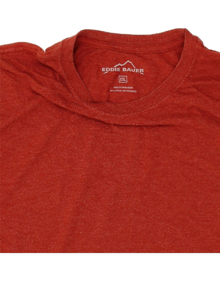 EDDIE BAUER Mens T-Shirt 2XL Red Cotton Vintage Eddie Bauer and Second-Hand Eddie Bauer from Messina Hembry 