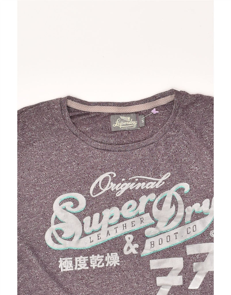 SUPERDRY Mens Graphic T-Shirt Top Small Maroon Cotton | Vintage Superdry | Thrift | Second-Hand Superdry | Used Clothing | Messina Hembry 