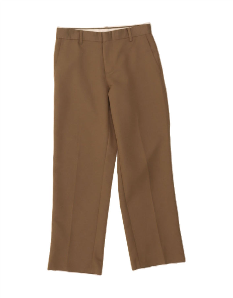 IZOD Boys Straight Chino Trousers 9-10 Years W24 L24 Brown Polyester Vintage Izod and Second-Hand Izod from Messina Hembry 