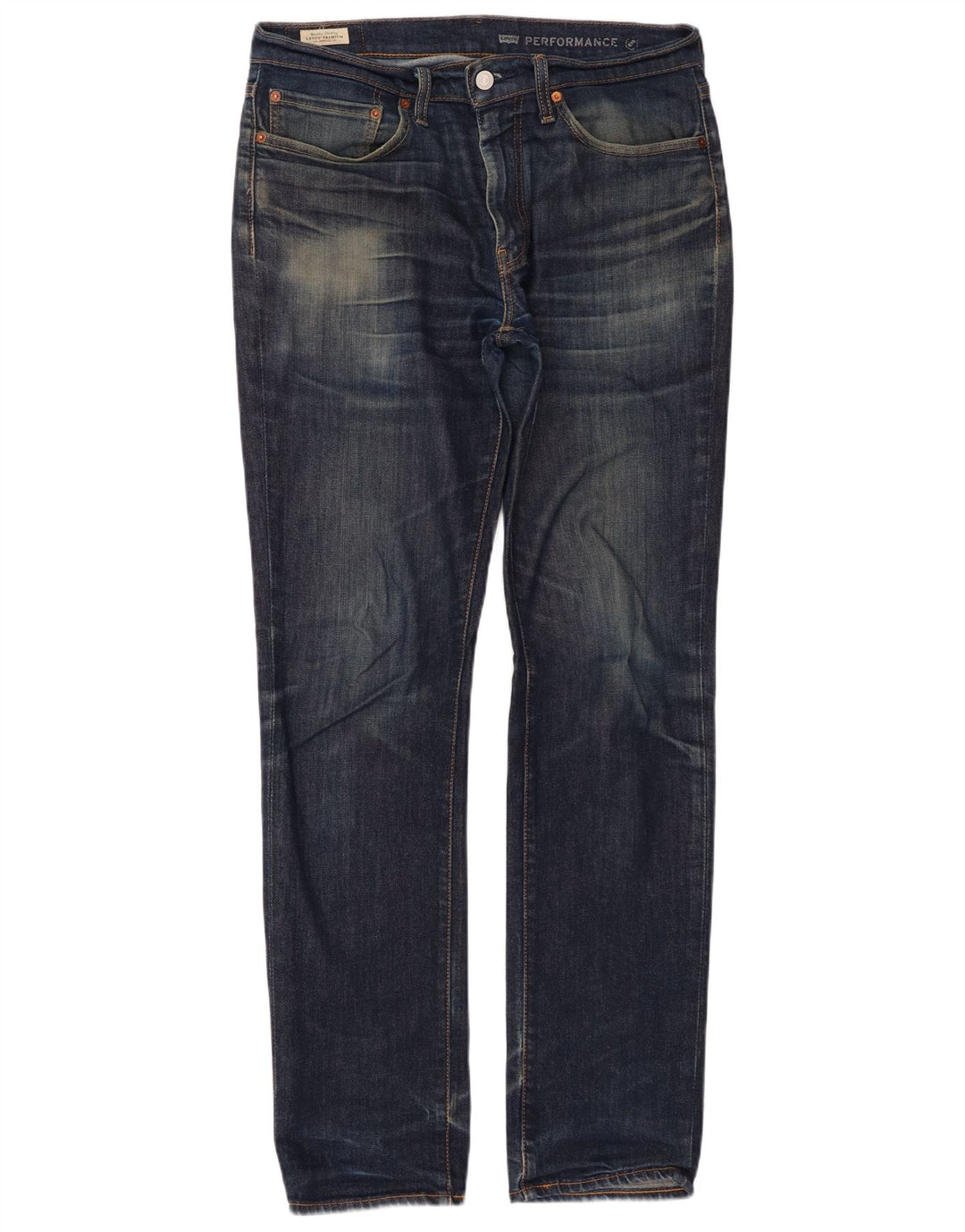 Levi's Mens 511 Slim Jeans W34 L34 Blue Cotton