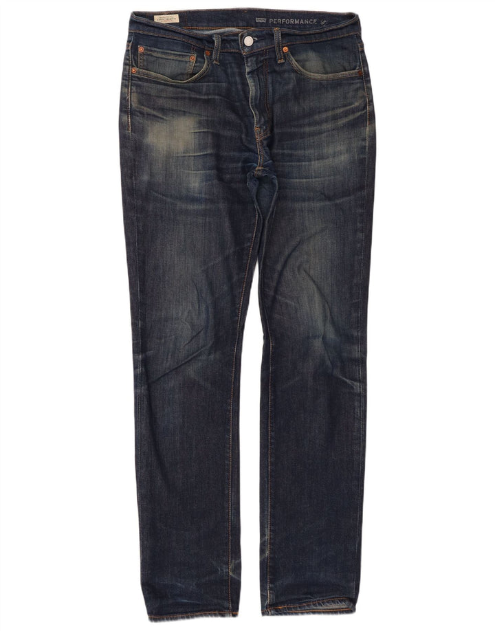 Levi's Mens 511 Slim Jeans W34 L34 Blue Cotton