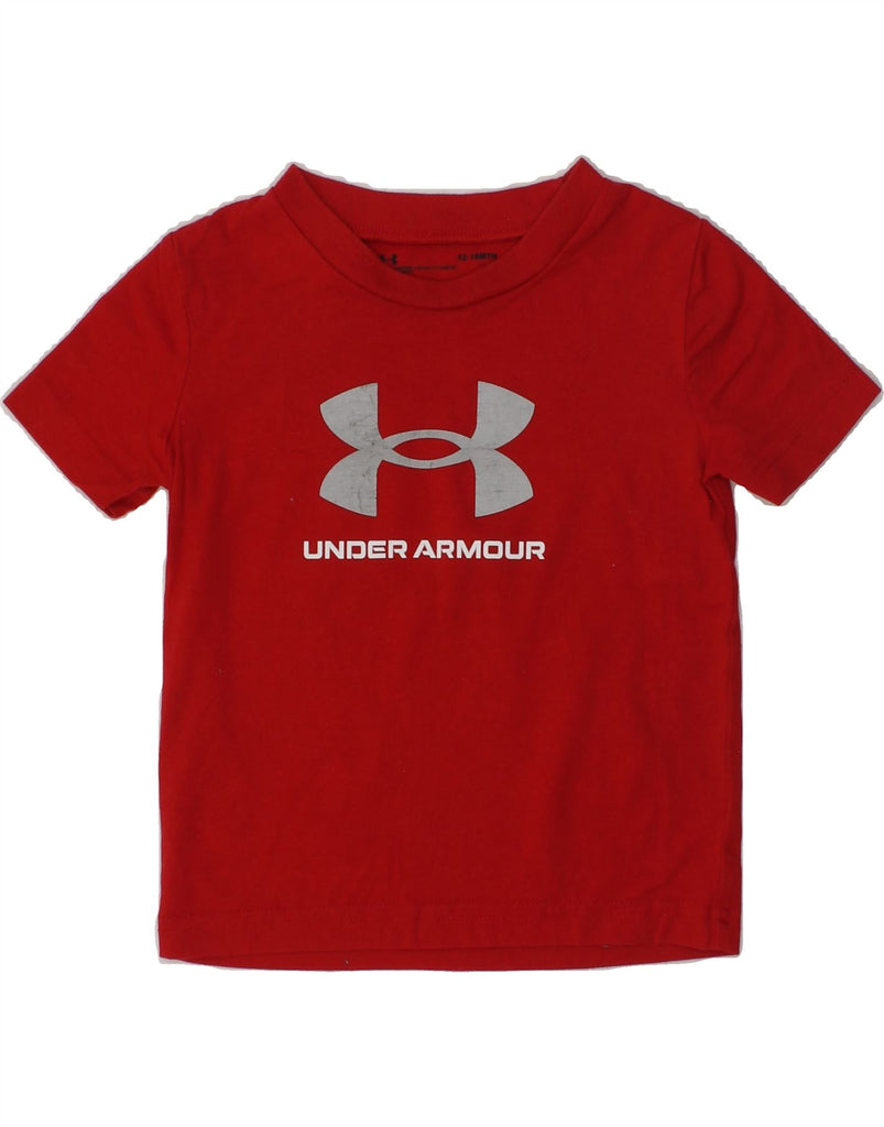 UNDER ARMOUR Baby Boys Graphic T-Shirt Top 12-18 Months Red | Vintage Under Armour | Thrift | Second-Hand Under Armour | Used Clothing | Messina Hembry 