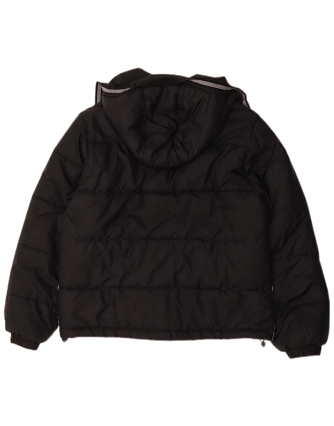 Adidas Mens Hooded Padded Jacket Medium Black Polyester