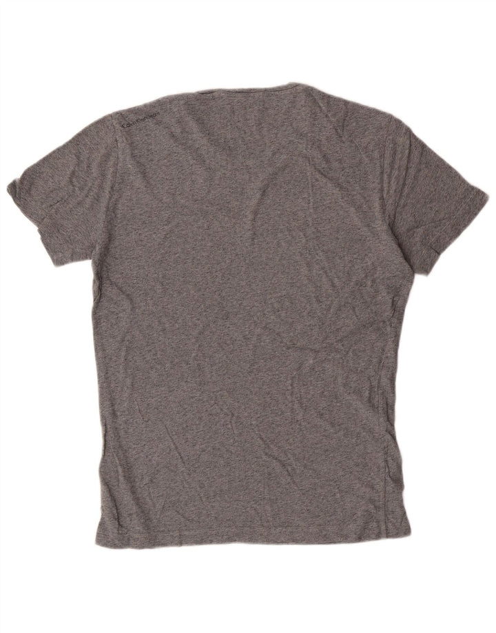 Calvin Klein Jeans Mens Graphic T-Shirt Top Small Grey Cotton