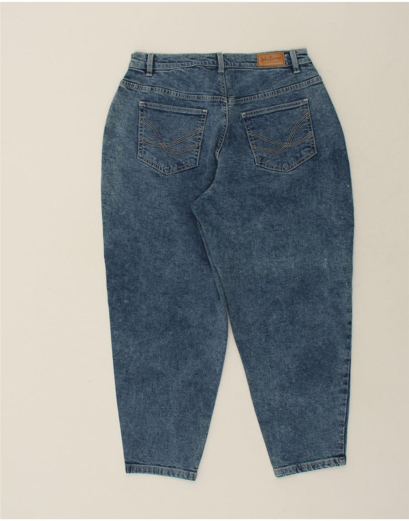 JOHN BANER Womens Tapered Jeans UK 14 Large W32 L24  Blue Cotton | Vintage John Baner | Thrift | Second-Hand John Baner | Used Clothing | Messina Hembry 