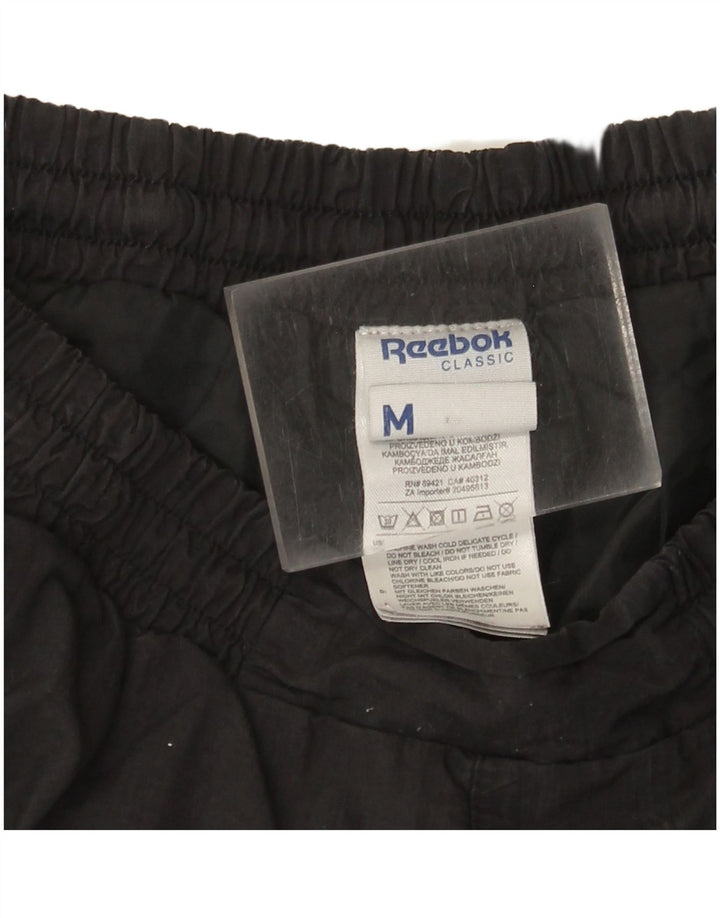 Reebok Mens Classic Tracksuit Trousers Joggers Medium Black Polyester