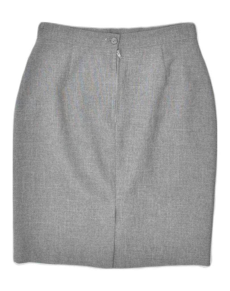 VINTAGE Womens Pencil Skirt IT 42 Medium W27  Grey | Vintage Vintage | Thrift | Second-Hand Vintage | Used Clothing | Messina Hembry 