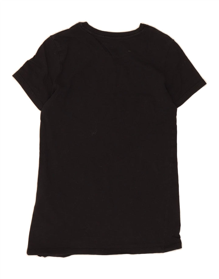 LEVI'S Womens Graphic T-Shirt Top UK 2 2XS Black Cotton Vintage Levi's and Second-Hand Levi's from Messina Hembry 