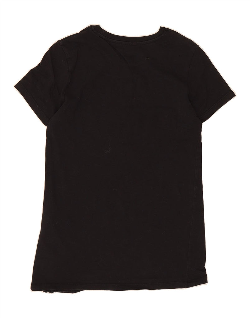 LEVI'S Womens Graphic T-Shirt Top UK 2 2XS Black Cotton Vintage Levi's and Second-Hand Levi's from Messina Hembry 