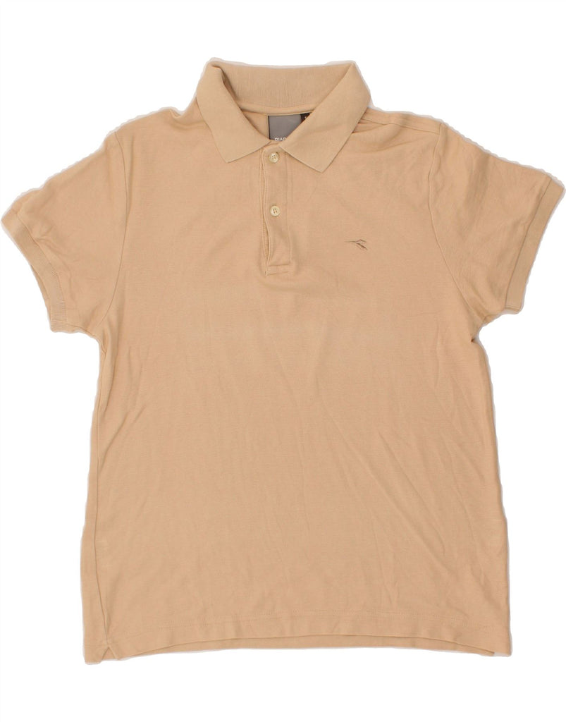DIADORA Mens Polo Shirt Small Beige Cotton Vintage Diadora and Second-Hand Diadora from Messina Hembry 