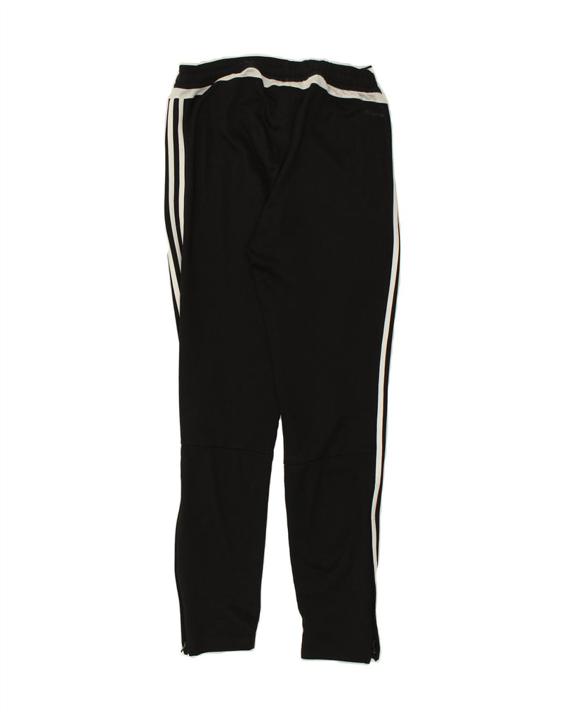 ADIDAS Womens Tracksuit Trousers UK 10 Small Black Polyester | Vintage Adidas | Thrift | Second-Hand Adidas | Used Clothing | Messina Hembry 