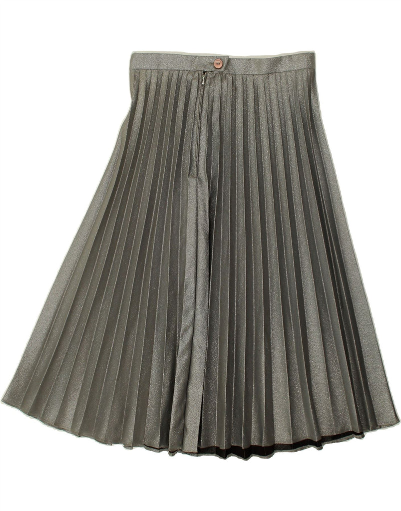 VINTAGE Womens Knife Pleated Skirt Medium W30  Grey Flecked | Vintage Vintage | Thrift | Second-Hand Vintage | Used Clothing | Messina Hembry 